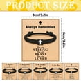 thumbnail image 3 of Kaonry Woven Bracelet Greeting Card Always Remember, Bracelet Custom Message Card Bracelet for Loved Ones Memorial, 3 of 4