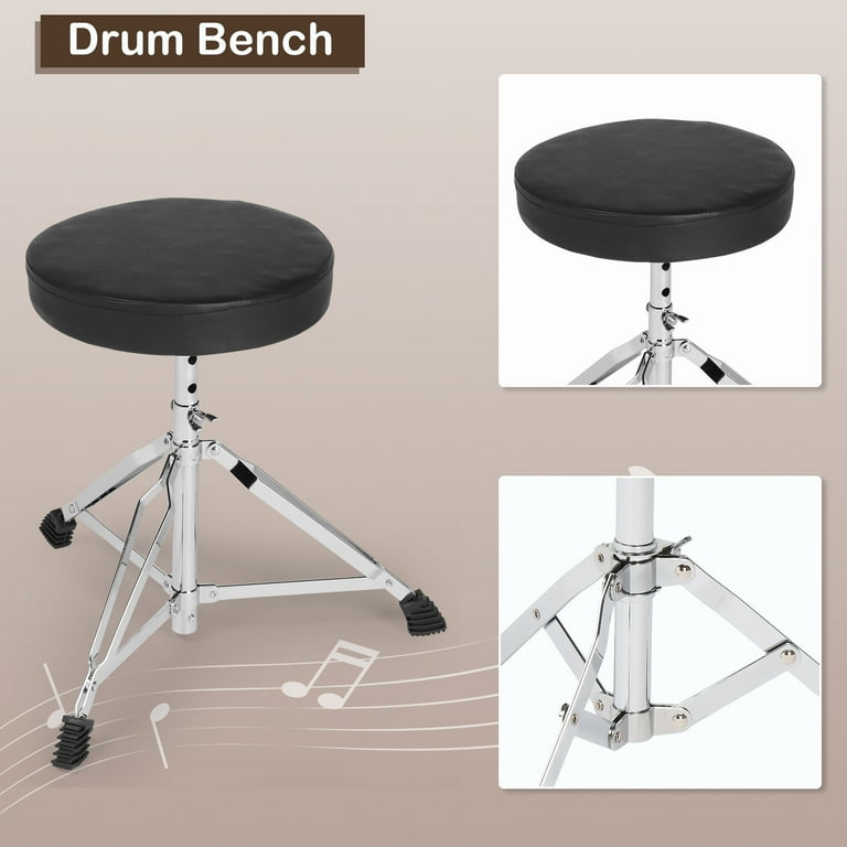 Ktaxon Full Size Adult Drum Set, 5-Piece Drum Kit with Bass Drum