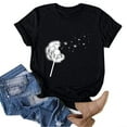thumbnail image 3 of Birdeem T-Shirt Décontracté pour Femmes Imprimé Col Rond Manches Courtes Chandail Blouse Tops, 3 of 6