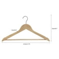thumbnail image 2 of Mainstays-20 Pack Adult Home Premium Wooden Hangers, 2 of 8
