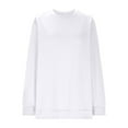 thumbnail image 3 of PNTUTB Sweatshirt for Women Crewneck Long Sleeve Tops Casual Solid Color Loose Hoodless Pullover Clothes, 3 of 5