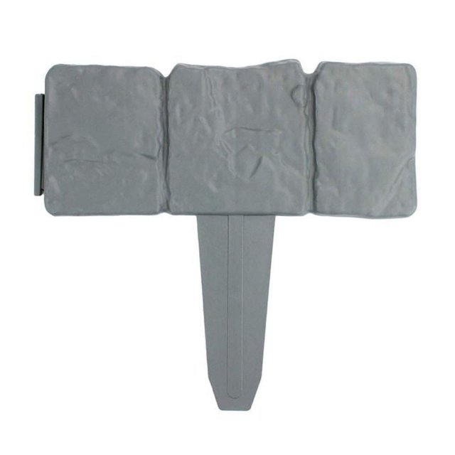 10 PCS Flower Bed Edging for Landscaping Imitation Stone Effect Garden Borders and Edging Interlocking Outdoor Lawn Stake Garden Fence Edging Plant Border for Patio Yard