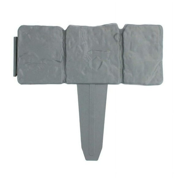 10 PCS Flower Bed Edging for Landscaping Imitation Stone Effect Garden Borders and Edging Interlocking Outdoor Lawn Stake Garden Fence Edging Plant Border for Patio Yard