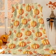 thumbnail image 2 of PALIFEUR Halloween Flannel Throw Blanket, Super Soft Warm Pumpkin Blanket for Couch Bedroom, Microfiber Thicken Fall Blankets for Halloween Thanksgiving Party Home Decorations, 78.7 x 60 Inch, 2 of 7