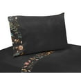 thumbnail image 6 of Boho Floral Wildflower Black and Orange Toddler Bed Comforter Bedding Set Girl by Sweet Jojo Designs, 6 of 7