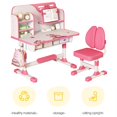 thumbnail image 5 of mwptoo Astronaut Kids Study Desk Chair Set - Height Adjustable Ergonomic Desk with Writing Board & Storage, 5 of 13