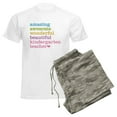 thumbnail image 6 of CafePress - Kindergarten Teacher Men's Light Pajamas - Men's Light Loose Fit Cotton Pajama Set, 6 of 7