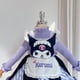 thumbnail image 4 of Sanrioed Anime Kid Girl Dress Plush Kuromi Melody Lolita Kawaii Sweater Skirt Thickening Autumn Winter Princess Role Play Dress, 4 of 5