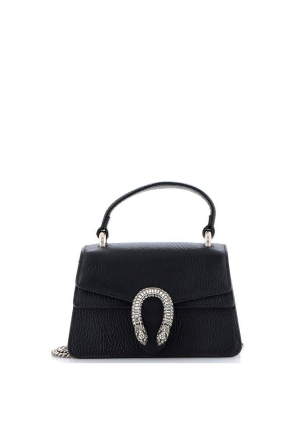 Pre-Owned Dionysus Top Handle Bag Leather with Crystals Mini By Rebag