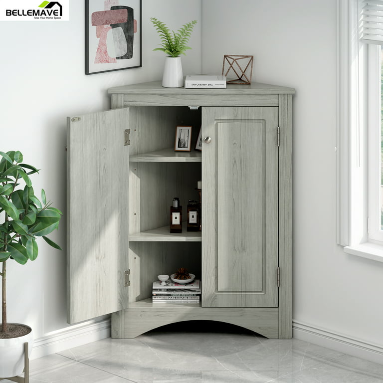 Bellemave Tall Bathroom Storage Cabinet, Freestanding Storage Cabinets with  Drawer & Adjustable Shelf, Narrow Tall Cupboard for Bath Room, Living Room