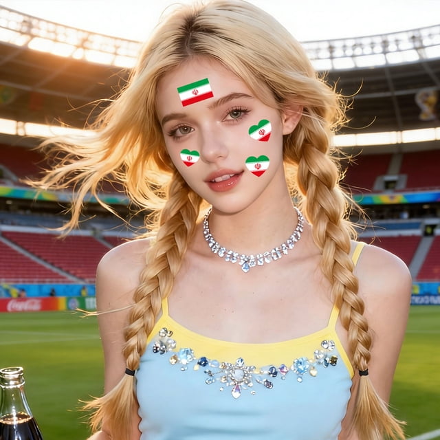 YWIYIUD 1PC 2.36x2.36 Inch Portable PatrioticFlags Face Stickers Durable World Flag Face and Body Stickers Multicultural Travel Luggage Aviation Stickers for Football Competition Sports Event