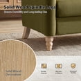 thumbnail image 4 of Tina's Home 50" Farmhouse Loveseat Sofa with Slope Arms and Solid Wood Bobbin Legs for Living Room, Moss, 4 of 7