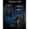 thumbnail image 5 of Massage Chair 4D Zero Gravity, AI Voice Control, Full Body Heat, Auto Leg Rest with Foot Rollers, Program Customization, Black, 5 of 9