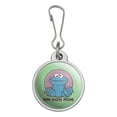 thumbnail image 1 of Sesame Street Cookie Monster Om Nom Nom Jacket Handbag Purse Luggage Backpack Zipper Pull Charm, 1 of 5
