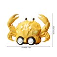 thumbnail image 3 of TOYOUME Pull Back Crab Toy, Friction Powered, 1 Count, 5.12 x 3.15 Inch, for Toddlers, Yellow, 3 of 6