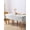 Gray, variant on White Marble Table Cloth, Modern Geometric Abstract Minimalist Crack Waterproof Tablecloth for Rectangle Tables, Reusable Washable Fabric Table Cover for Restaurant Kitchen Dining Tables 54"x108"