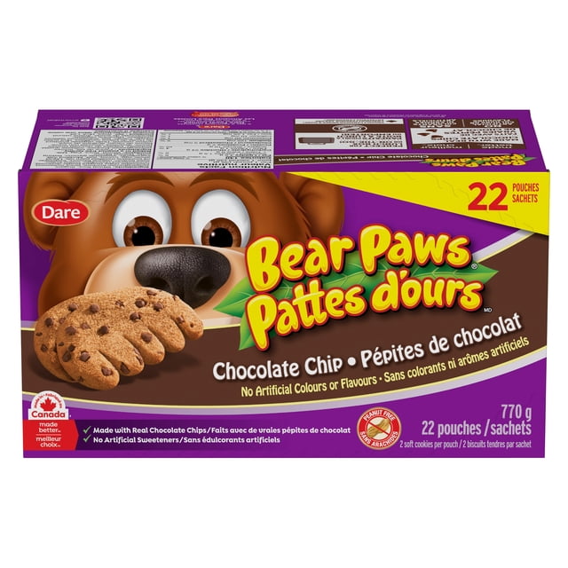 Bear Paws Chocolate Chip Cookies