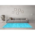 thumbnail image 3 of Ahgly Company Indoor Round Abstract Light Blue Contemporary Area Rugs, 4' Round, 3 of 4