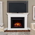 thumbnail image 2 of Real Flame Kennedy 56" Grand Corner Electric Fireplace in White, 2 of 9