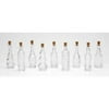 Aleve Vintage Glass Bottles with Corks Assorted 5 Inch Set of 70 Clear - 1 pack of 1 piece