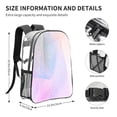 thumbnail image 4 of Easygdp Rainbow Unicorn Party Clear Backpack, Transparent Bookbag for School for Women Men, Capacity Clear Bag for College, Travel, 4 of 7