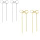 thumbnail image 1 of pares de pendientes COLGANTES de lazo Yashi pendientes de borla dorados para mujeres y niñas, 1 of 5