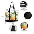 thumbnail image 2 of FORMRS Canvas Laptop Tote Bag for Women with 15.6" Computer Compartments Shoulder Handbag, Floral Watercolor Oranges, 2 of 7