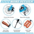 thumbnail image 4 of 24 inch Beach Cruiser Bike for Women, Akaber 7 Speed Womens Commuter Bicycle with Rattan Basket, Lightweight Adults Bikes, Blue, 4 of 9