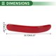thumbnail image 5 of Reflector trasero único Bumper No.51137240231 para BMW Mini Cooper Clubman R55 2008-2014 Rojo 1 pieza derecha, 5 of 8