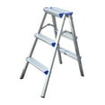 thumbnail image 3 of Escalera plegable de tijera para cocina, antideslizante, multifuncional, para supermercados, garajes, jardines, coches, oficinas y salones de belleza. 3 pasos, 3 of 8