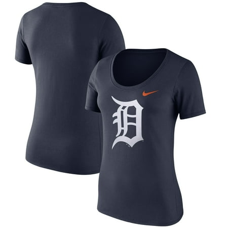 Tigers Logo Single - Detroit Tigers Nike Women's Logo Scoop Neck T-Shirt - Navy