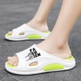 thumbnail image 4 of Men's Beach Slippers with Soft Low Arch Support Comfortable Thick Sole Anti Slip Easy To Clean, 4 of 5