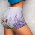thumbnail image 4 of Fotbe Kitten and butterfly Seamless Shorts, Womens Workout Shorts High Waist Stretch Booty Short for Gym/Yoga/Running/Biking-XX-Large-Large, 4 of 8
