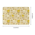 thumbnail image 3 of Fotbe Extra Durable Door Mat - Dirt Trapping Outdoor Welcome Mats - Non-Slip Outdoor Door Mats - Low Profile Front Door Mat - Indoor (16" x 24", Cute Bee Gnomes ), 3 of 9