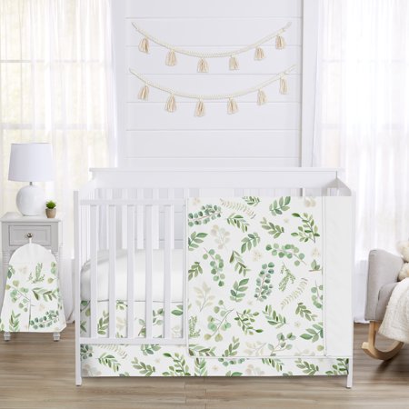 UPC: 0846480075820 | Sweet Jojo Designs Floral 4 Piece Nursery Bedding Sets  Crib Bed with Crib Blanket  Fitted Crib Sheet  Crib Skirt  Diaper Stacker