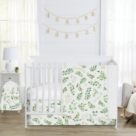 UPC: 0846480075820 | Sweet Jojo Designs Floral 4 Piece Nursery Bedding Sets Crib Bed with Crib Blanket Fitted Crib Sheet Crib Skirt Diaper Stacker