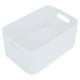 thumbnail image 5 of Cesta De Almacenamiento De Plástico, Caja De Almacenamiento De Escritorio Apilable Con Diseño De Translúcido Con Tapa Para Baño, 5 of 7