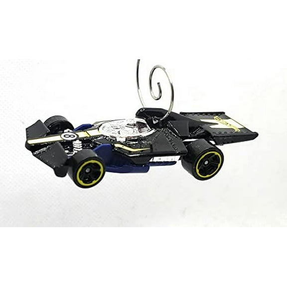Christmas Ornament for Grand Prix Race Car Black Yellow