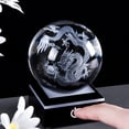 thumbnail image 3 of Lámpara Qianwei 3D con diseño de dragón de cristal grabado con láser, 8 cm, 3 of 7