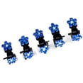 thumbnail image 3 of Small Decorative Hair Jaw Clips Mini Petals Rhinestone Crystal Hair Claw Clips, Set of 5, 3 of 4