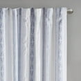 thumbnail image 5 of MAYEERTY 50x95" Poly Printed Curtain Panel - Tufted Stripe Lining, White/Navy, 5 of 10