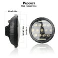 thumbnail image 3 of Labymos Phare de Moto 12V/24V 7 Pouces Rond LED Lampe de Conduite Tête de Lampe Adaptée pour, 3 of 7