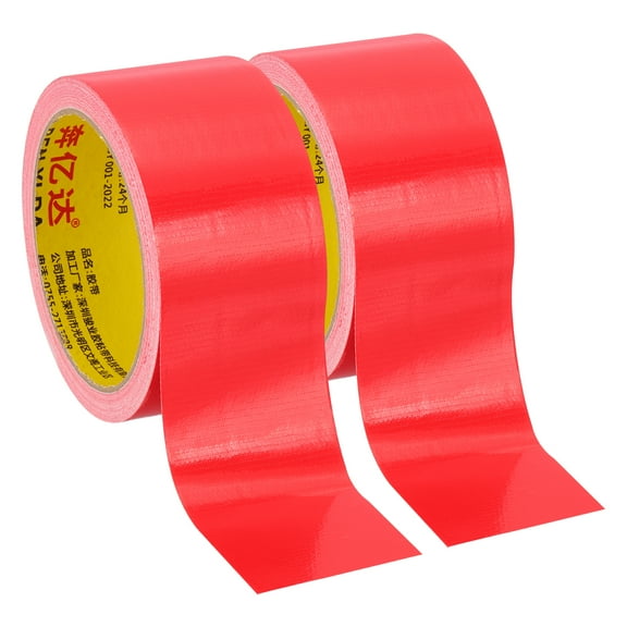 2"x0.01" Bookbinding Tape, 2 Roll 11 Yard Cloth Bookbinding Repair Tape Book Binding Tape Self Adhesive for Repairing Old Books, Red