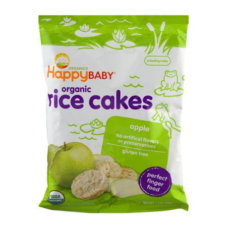 UPC 853826003256 product image for (3 Pack) HappyBaby Organics Organic Rice Cakes Apple, 1.4 OZ | upcitemdb.com