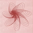 thumbnail image 1 of Ahgly Company Machine Washable Indoor Square Transitional Pastel Red Pink Area Rugs, 4' Square, 1 of 7