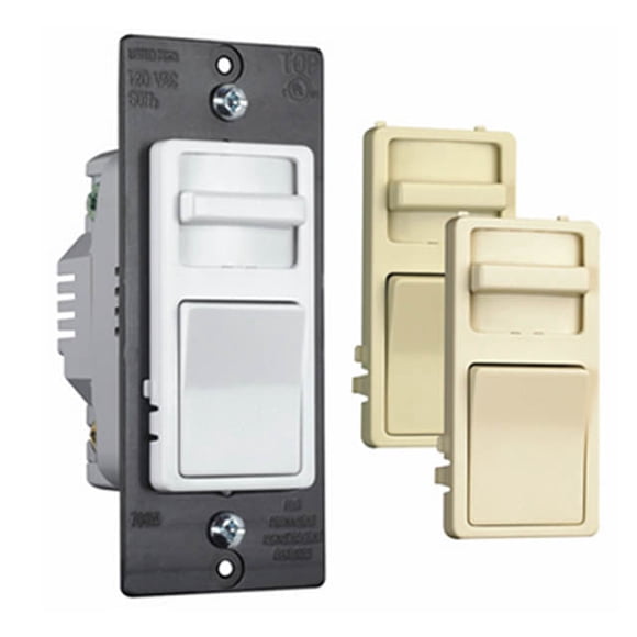 WS1103PTCCCV6 - DIMMER SLIDE W/ON-OFF SWITCH 3- WAY 120V 1.1KW DECORA WHT/BGE/IV