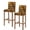 Orange, variant on Black African Women Bar Stool Covers Set of 2, Boho Brown Elephant Giraffe Ethnic Stretch Washable Bar Chair Covers with Backs, Removable Pub Counter Height Chair Cover for Kitchen Dining Room Cafe