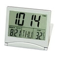 thumbnail image 5 of JINGT Temperature Alarm Clock LCD Digital Wall Clock Table Calendar Clock,Silver, 5 of 9