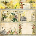 thumbnail image 4 of SunWMart 16 Sheets Vintage Scrapbook Papers, A5 Size Scrapbooking Paper Single Sided Journaling Supplies, Retro Decorative Craft Paper for Writing Diary Embellishment Supplies, 4 of 4