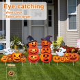 thumbnail image 2 of DUNCHATY 5pc Spooky Halloween Yard Signs with Metal Stakes, Pumpkin, Ghost, Monster Decor with Stakes - Trick or Treat Party & Outdoor Display, 2 of 9
